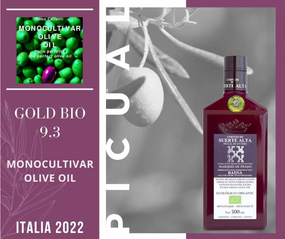 Picual en Envero 9,3 / 10 en Monocultivar Olive Oil 2022