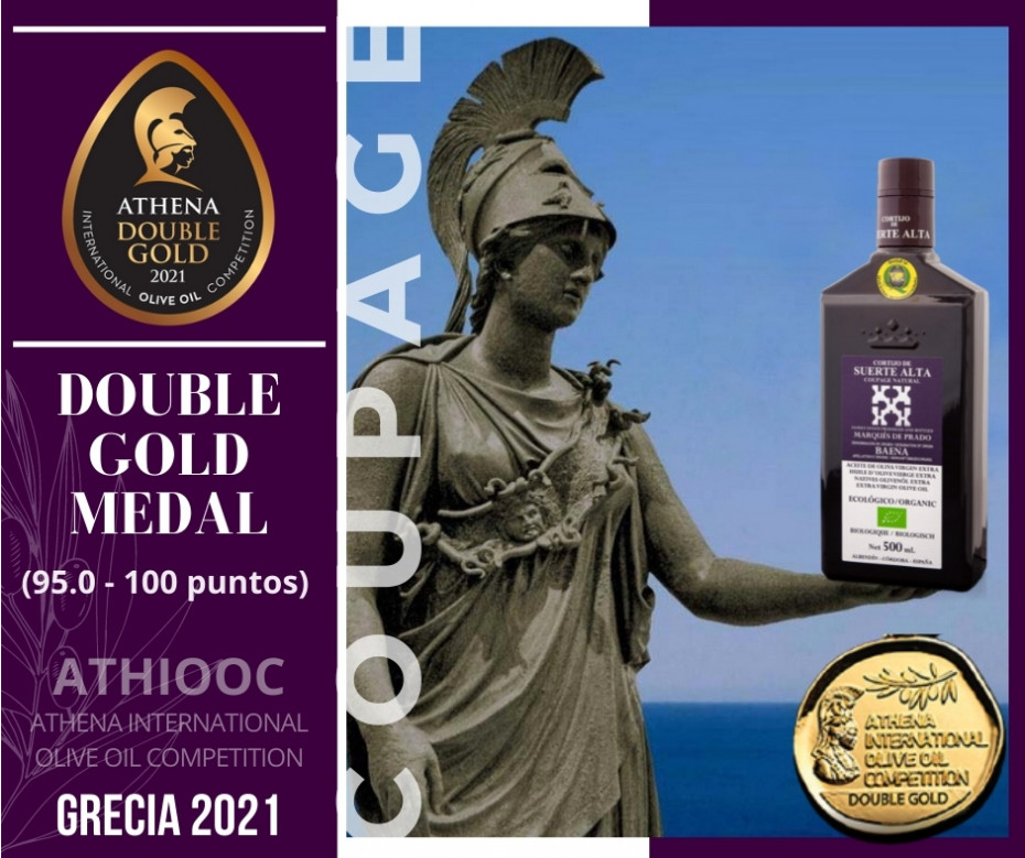 Coupage Natural galardona en ATHIOOC Athena International Olive Oil Competition 2021