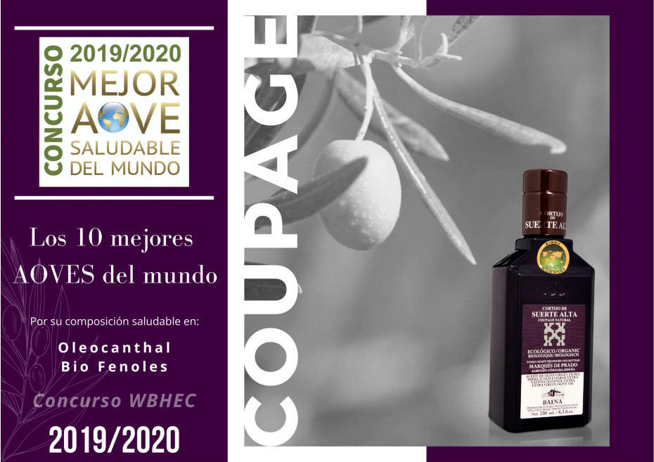 Coupage Natural premiado por su composición en Oleocanthal y Bio Fenoles 2020